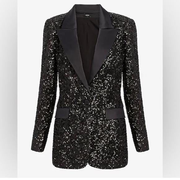 EXPRESS Sequin blazer NWT size XS - Picture 2 of 6